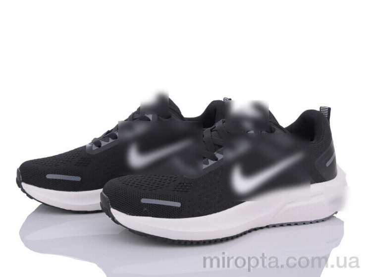 Кросівки S12(N215) black-white р: 40-44, в упаковці: 8 пар, купити тільки гуртом - 744827