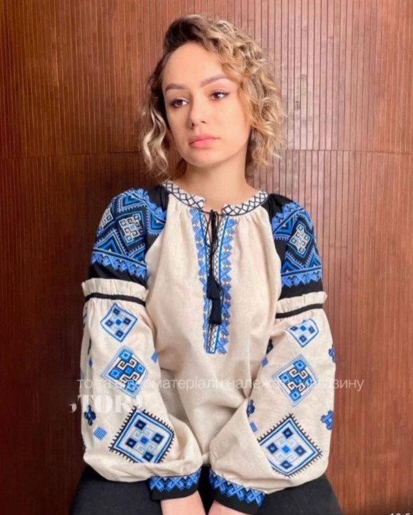 Вишиванка жіноча, льон (розміри: S,M,L ), в упаковці 3 штуки №324848 - Delux 909
