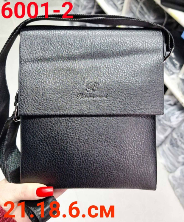 Сумка чоловіча "6001-2" штучна шкіра (р: 21*18*6см) №379269 - Bags BE3616