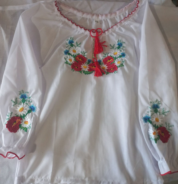 Вишиванка дитяча (Розмір: зріст 92-128 см) дівчинка №821739 - UA SE1005
