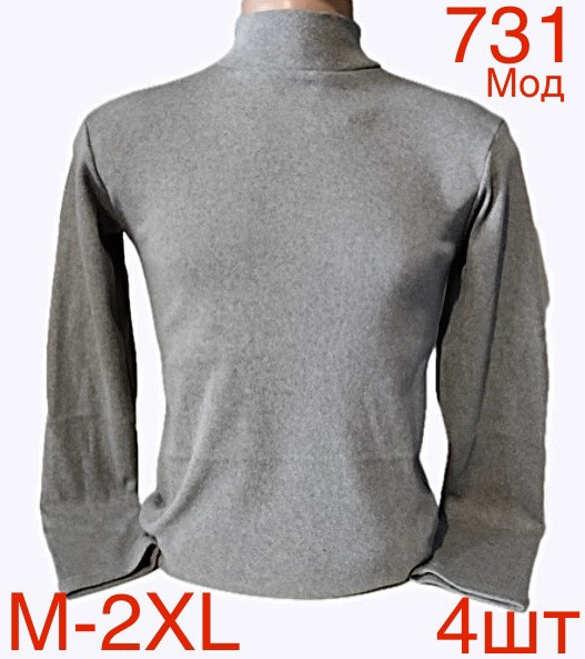 Гольф  чоловічий фліс м.731 (р. M-2XL) 7 кольорів в упаковці 4 штуки №758146 - Nadiyka BG/PO2161-2162