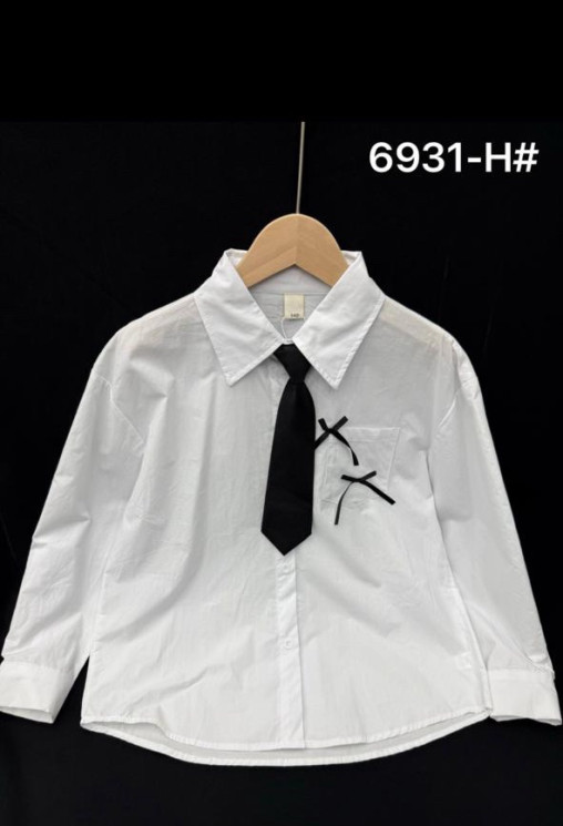 Блузка дитяча, котон, м.6931-Н (р. 130-170 ), в упаковці 5 штук №346414 - 