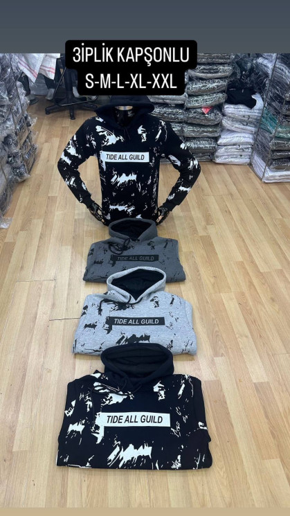 Батник чоловічий, котон (р: S,M,L,XL,2XL) 4 кольори, в упаковці 5 шт. №359610 - Wolf HR1900