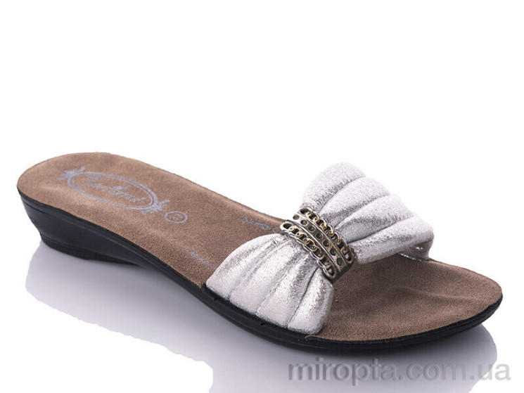 Шльопанці K26-809 silver (30-35) р: 30-35, в упаковці: 6 пар, купити тільки гуртом - 1190378