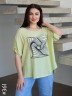 Блузка жіноча льон , м.361, (Розмір: 3XL-6XL), в упаковці 4 штуки, №751745 - Coolme WE3111