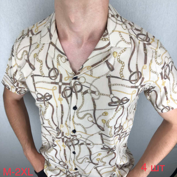 Сорочка Paul Semih р M-2XL Чоловіча Q0023 beige - Nadiyka BG/PO2161-2162