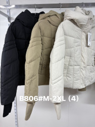 Куртка жіноча, плащівка, синтепон, м.В806 (розмір: M-XXL ), 3 кольори, в упаковці 4 штуки №346800