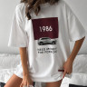 Футболка жіноча oversize, кулір м. 833 (р. 42-48) №406019 - 