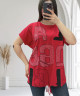 Футболка жіноча на завʼязці, м.25311 (р.  L, XL, 2XL), 7 кольорів, в упаковці 3 штуки №750927 - Smile RZ 4457
