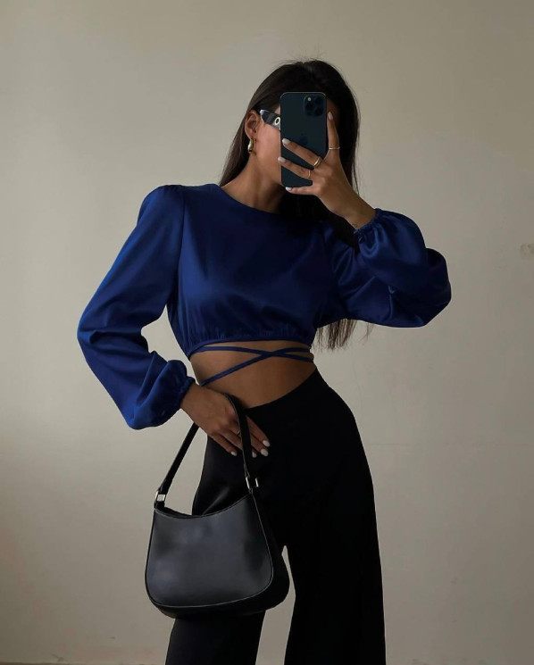 Топ жіночий, шовк, м. 624 (р: 42-44, 44-46) №712454 - BestFashion RZ6220 м. 624