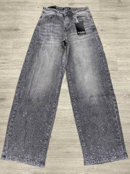 Джинси жіночі  баггі стрейч стрази м.970  (р:XS-XL) в упаковці 6 штук №761087