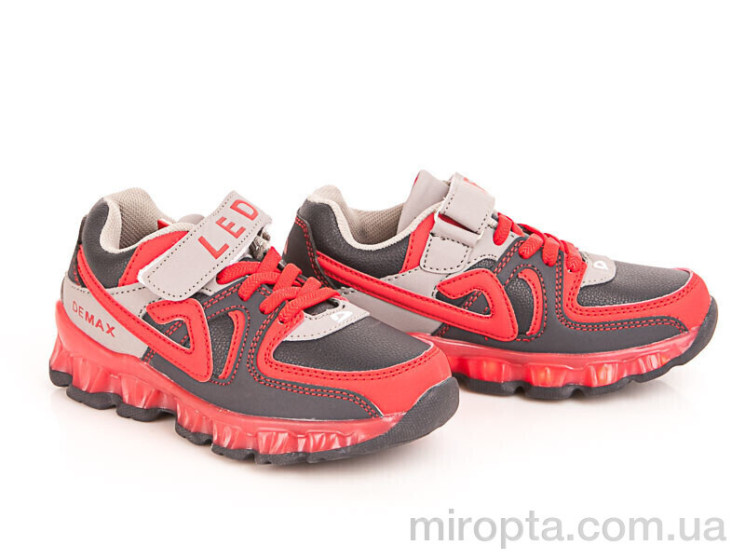 Кросівки D8066-1 navy-grey-red р: 28-35, в упаковці: 8 пар, купити тільки гуртом - 1201473