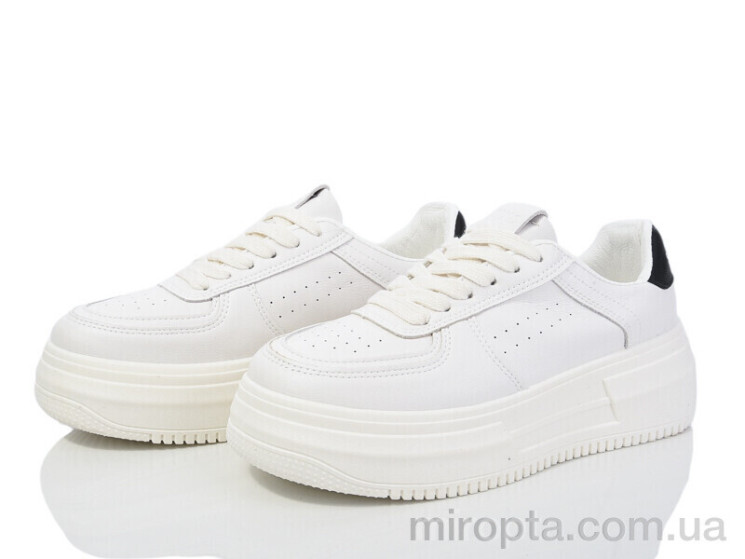 Кросівки 149-56 white-black р: 36-40, в упаковці: 8 пар, купити тільки гуртом - 974362