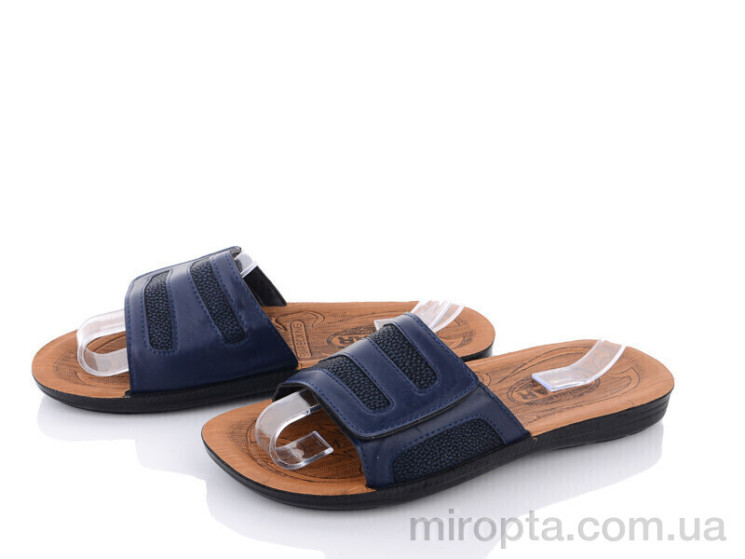 Шльопанці 6-Ш5001E blue р: 41-45, в упаковці: 6 пар, купити тільки гуртом - 821352