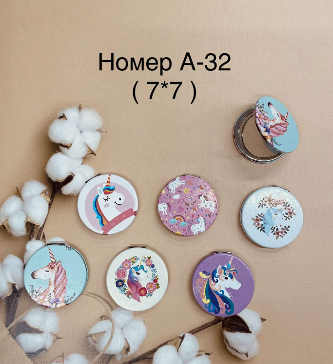Дзеркало дитяче "А32" (р. 7*7см) в упаковці 12 шт. №358337 - Tessa272