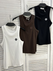 Майка жіноча "2231" рубчик (р: one size) 3 кольори, в упаковці 5 шт. №385975