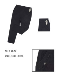Штани жіночі "L826" (р: 8XL,9XL,10XL) 2 кольори, в упаковці 6 шт. №366610