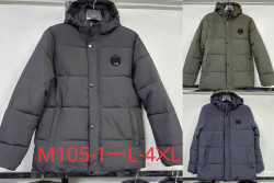 Куртка чоловіча зимова, плащівка, холофайбер, м.М105-1 (Розмір: L-4XL ), 3 кольори, в упаковці 5 шт. №320028