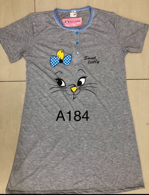 Нічна сорочка жіноча A184 (р: XL-5XL) в упаковці 5 штук №754707 - Metro SE799