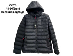 Куртка весняна чоловіча, плащівка, холофайбер, м.5823 (р. 48-56 ), в упаковці 5 штук №339450