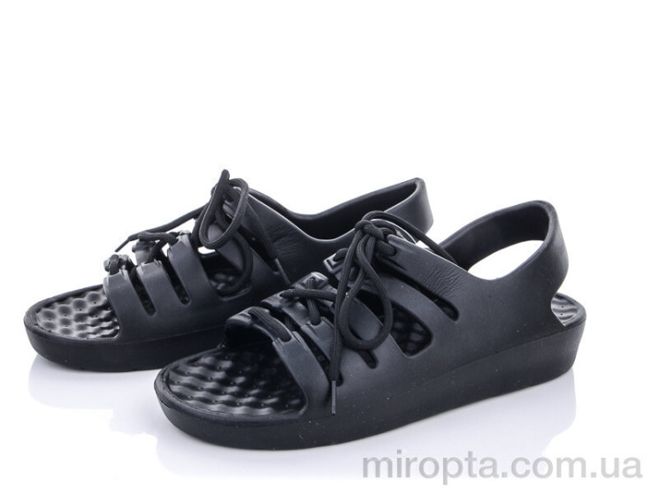 Босоніжки W410-1 black р: 36-41, в упаковці: 8 пар, купити тільки гуртом - 744838