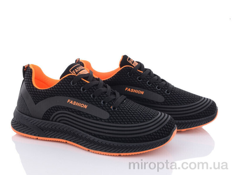Кросівки 197-144 black-orange р: 40-45, в упаковці: 8 пар, купити тільки гуртом - 872773