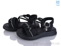 Босоніжки ABX0973R black р: 28-35, в упаковці: 8 пар, купити тільки гуртом