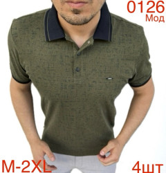 Футболка поло чоловіча, м.0126, (р. M–2XL),  6 кольорів, в упаковці 4 штук №751325