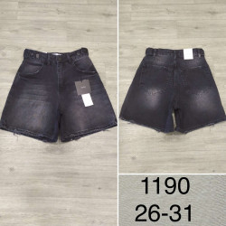 Джинсові Шорти  м.1190  (р: 26-31)  в упаковці 6 штук  №752742