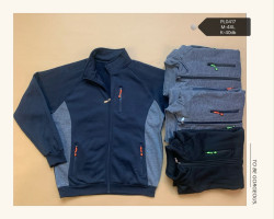Кофта спортивна чоловіча трикотаж/байка (Розмір: М-4XL) в упаковці 6 штук різного кольору №165779
