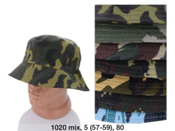 Панама чоловіча "1020" (р: 56-59) мікс кольорів, в упаковці 10 шт. №371877
