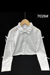 Блузка дитяча, котон, м.7026 (р. 130-170 ), в упаковці 5 штук №346416