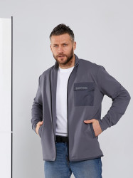 Cпортивна кофта чоловіча 1071, двохнитка, пеньє (р. 50, 52, 54, 56, 58 ) №307541