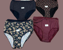 Труси жіночі, котон, лікра (розмір: 6XL ), 4 кольори, в упаковці 12 штук №340738