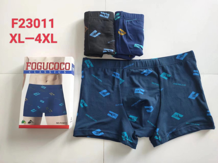 Труси чоловічі, котон, м.F23011 (розмір: XL-4XL), мікс кольорів, в упаковці 24 шт. №321434 - Lilu 230/237