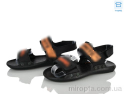 Сандалі 222 black-orange р: 33-35, в упаковці: 8 пар, купити тільки гуртом