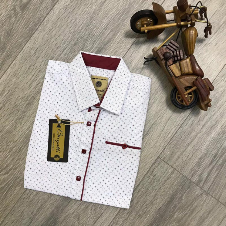 Сорочка Bugatti р 11-16 Дитяча S1735 white - NikNumbers SE1041-1042