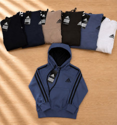 Худі дитяче Adidas "260-2" двохнитка (р: 9-13 років) 6 кольорів, в упаковці 5 шт. №389405