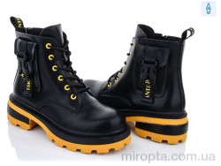 Черевики 197-36 black-yellow р: 36-41, в упаковці: 8 пар, купити тільки гуртом