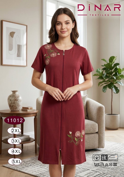 Халат жіночий "11012" віскоза (р: 2XL-5XL) в упаковці 6 шт. №385116 - Saturn UG 241