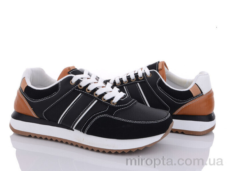 Кросівки 20-975 black р: 40-45, в упаковці: 8 пар, купити тільки гуртом - 862352