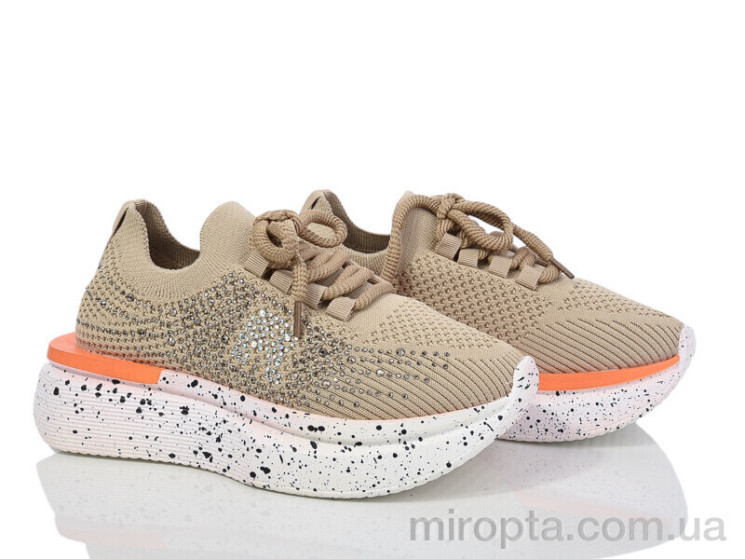 Кросівки 197-180 khaki р: 36-40, в упаковці: 8 пар, купити тільки гуртом - 977625