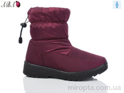 Дутики D21R141 bordo р: 36-41, в упаковці: 12 пар, купити тільки гуртом