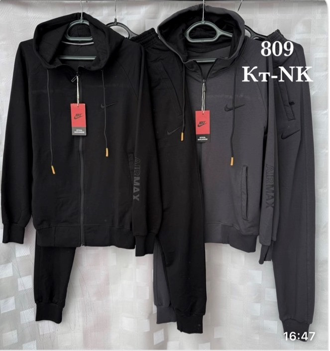 Спортивний костюм чоловічий, двунитка, м.809 (Розмір: 48-58), 2 кольори, в упаковці 6 штук №341222 - 