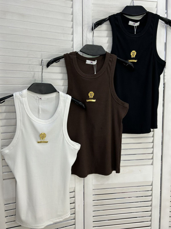 Майка жіноча "2202" рубчик (р: one size) 3 кольори, в упаковці 5 шт. №385977 - Mercury SE927