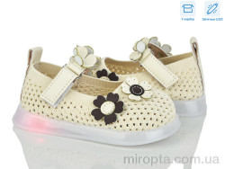 Туфлі B1081 beige LED р: 21-25, в упаковці: 5 пар, купити тільки гуртом