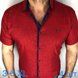 Сорочка Paul Semih р 3XL-6XL Чоловіча M079 red