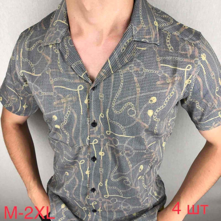 Сорочка Paul Semih р M-2XL Чоловіча Q0026 d.grey - Nadiyka BG/PO2161-2162