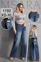 Джинси жіночі баггі м.1192 (р:XS-XL) в упаковці 6 штук №764107