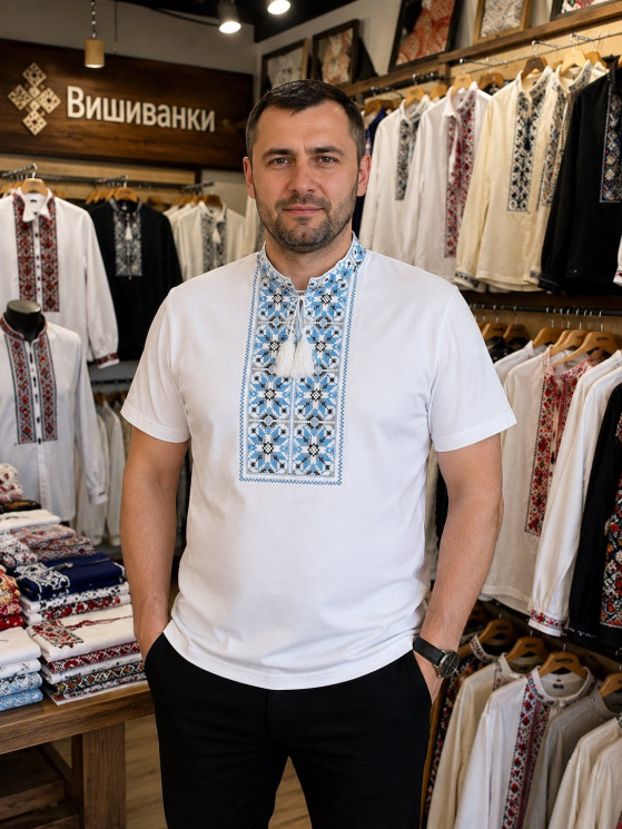 Футболка чоловіча, бавовна (Розмір: S-2XL), в упаковці 5 штук №347117 - Delux 909